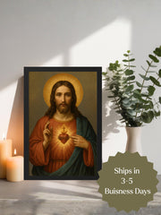 Sacred Heart of Jesus Framed Wall Art