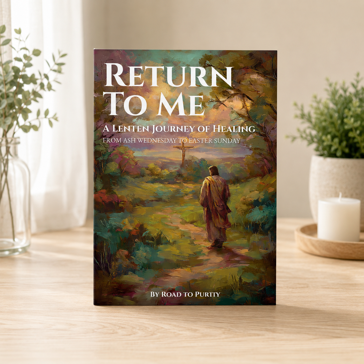 Return to Me: Lenten Prayer Guide — English Wholesale — upright book mockup