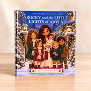 Rocky and the Little Lights of Advent standing softcover book mockup
