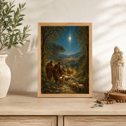 Shepherds Journey to Bethlehem Catholic Art Print 2