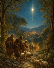 Shepherds Journey to Bethlehem Catholic Art Print 3