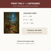Shepherds Journey to Bethlehem Catholic Art Print 5