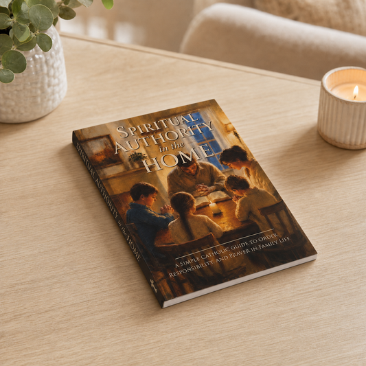 spiritual-authority-home — flat table mockup