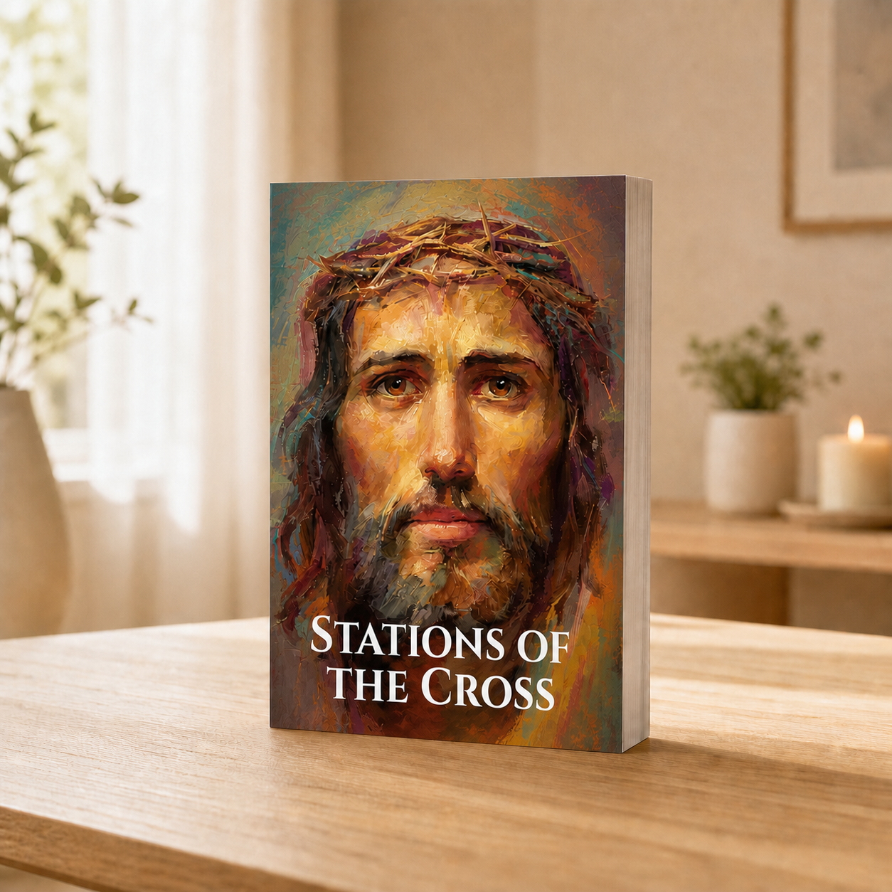 Stations of the Cross — standing home mockup