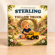 Sterling and the Yellow Truck — square thin-softcover book mockup