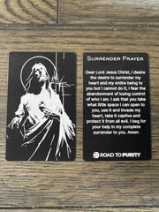 Surrender Prayer — Premium Metal Holy Card