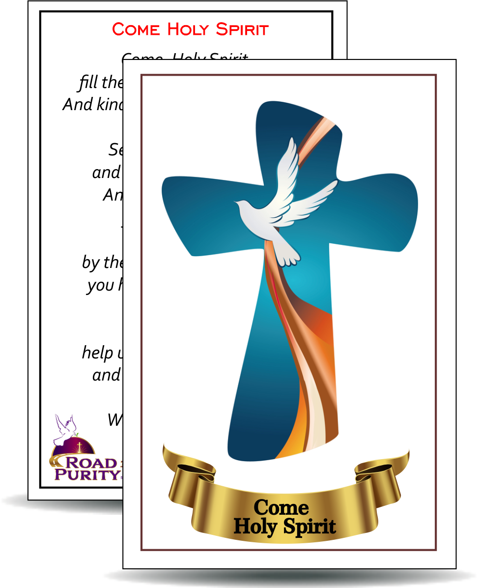 Come Holy Spirit - Holy Card / 2 1/4"x 3 1/2" (b)
