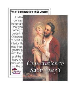 Consecration to St. Joseph - Holy Card  2 1/4"x 3 1/2"