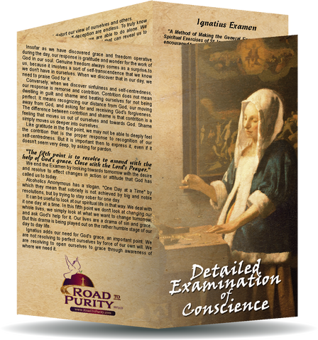 Detailed Examination of Conscience - Prayer Card / 3" x 6" folded