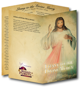 Litany to the Divine Mercy  - Prayer Card / 3" x 6" folded