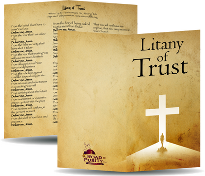 10 Pack - Litany of Trust Prayer Card