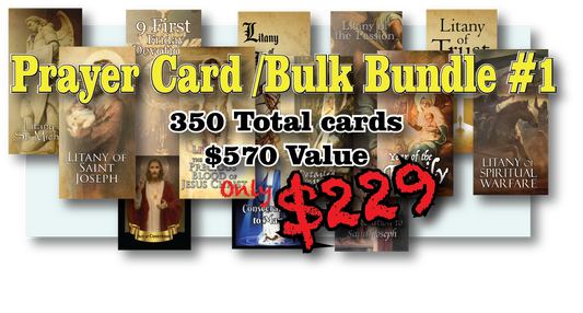 Prayer Card Bulk Bundle #1 (350 cards, $570 value) Only $229