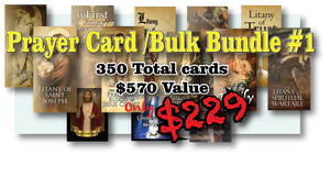 Prayer Card Bulk Bundle #1 (350 cards, $570 value) Only $229