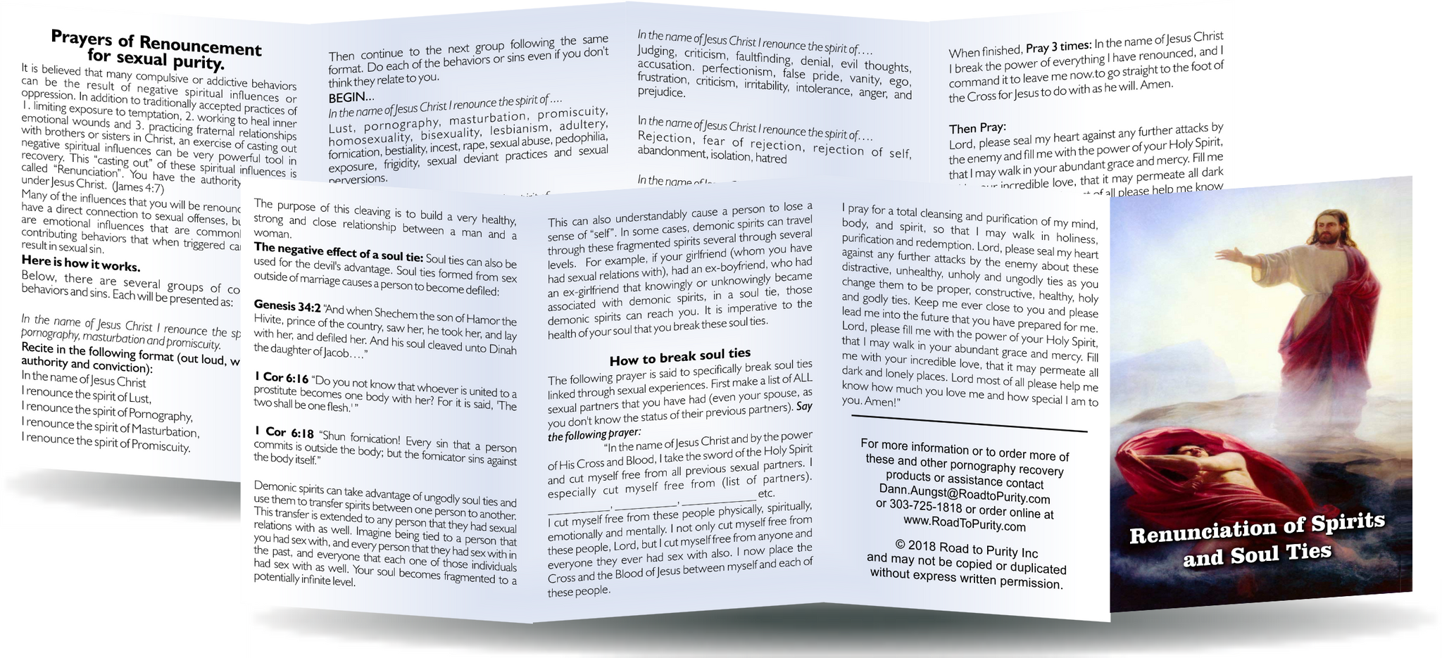 Renunciation Prayers and Breaking Soul Ties (b) - 8pg mini pamphlet - from $1