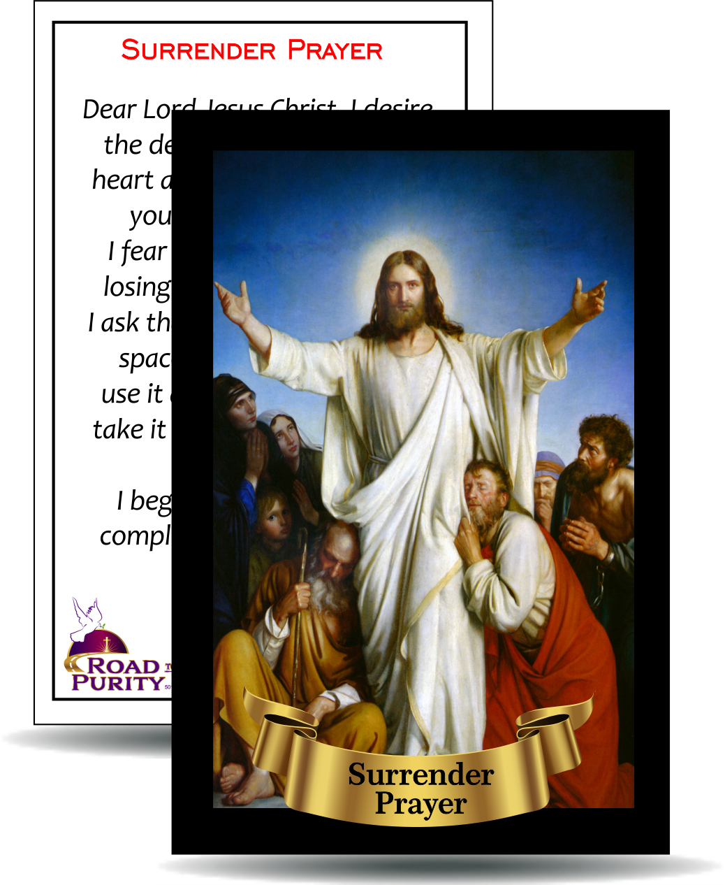 Surrender Prayer - Holy Card / 2 1/4"x 3 1/2" (b)