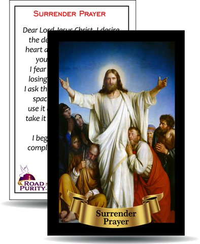 Surrender Prayer - Holy Card / 2 1/4"x 3 1/2" (b)